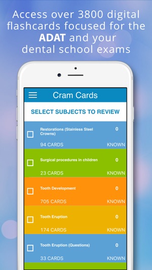 ADAT Pediatrics Cram Cards