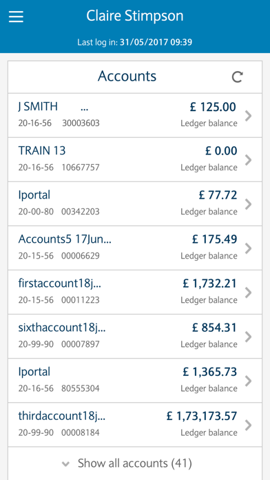 Barclays iPortal screenshot 2