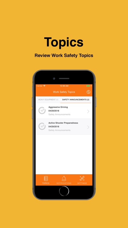 The Work Safety App