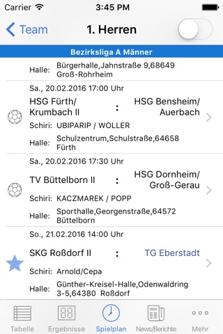 TG 07 Eberstadt Handball screenshot 2