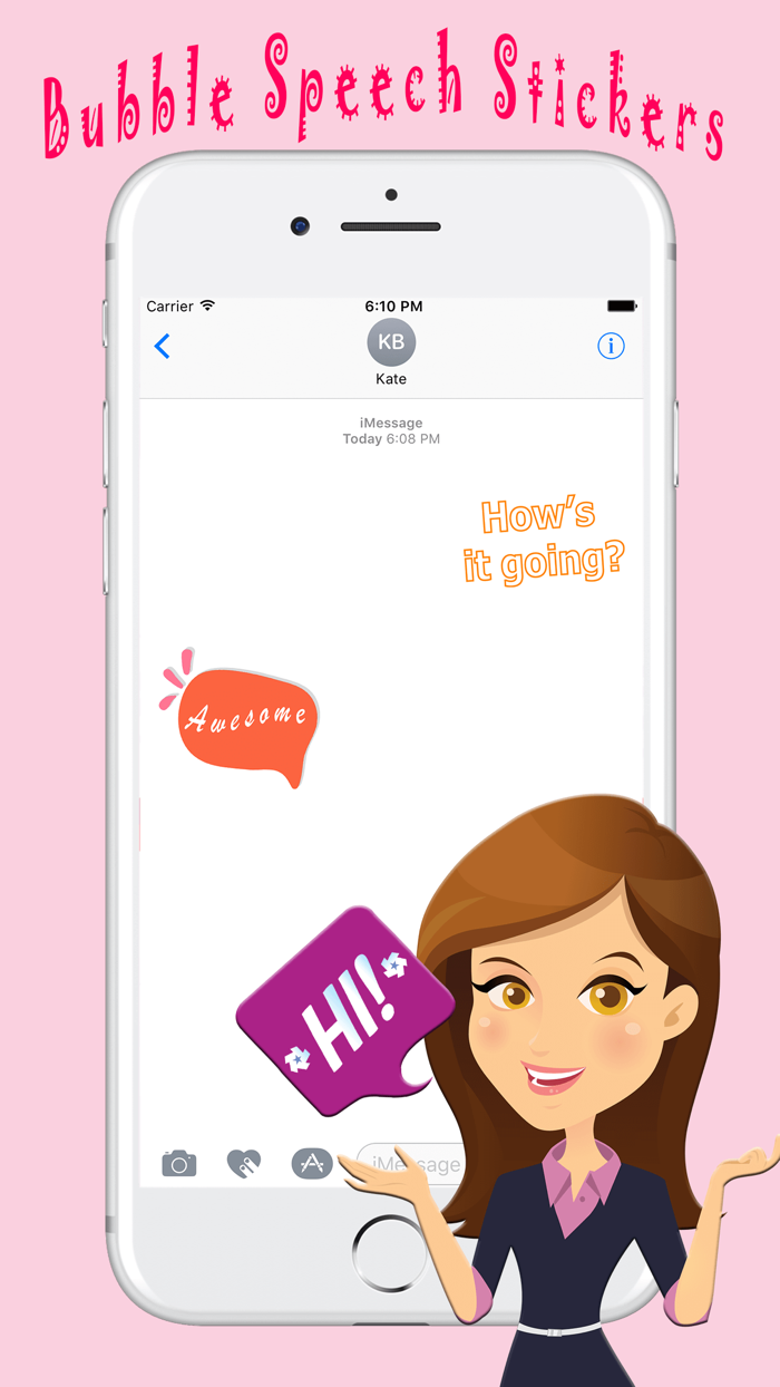 Chit Chat With Bubble Speech Text Stickers