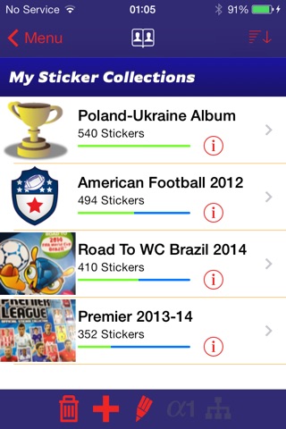 Sticker Collector CheckLists screenshot 2