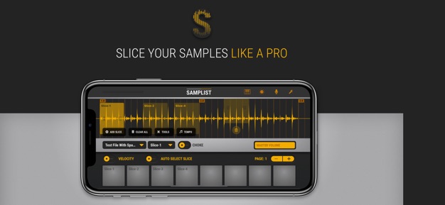 Samplist app screenshot