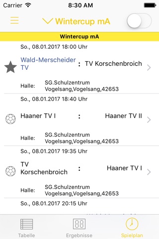 HSG WMTV Solingen - Die Turnierapp screenshot 2