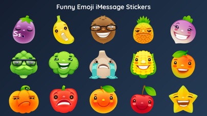 Funny Fruits Emojis Sticker IM screenshot 2