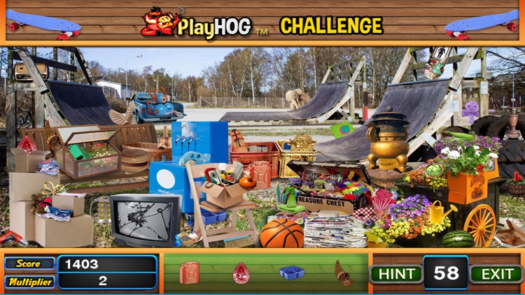 Skate Park Hidden Objects Game