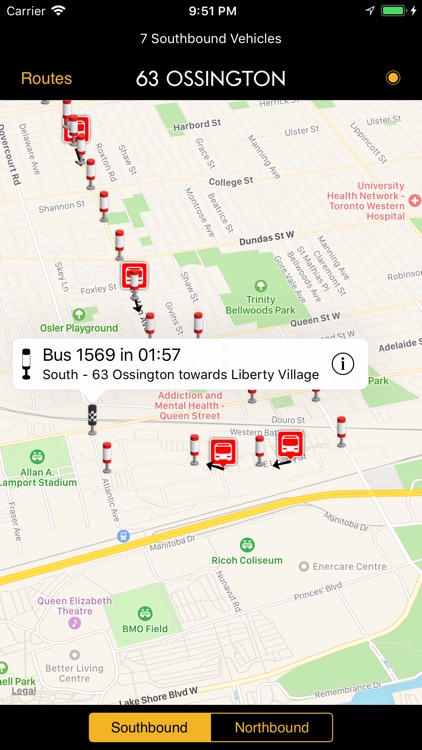 TTC Bus Map