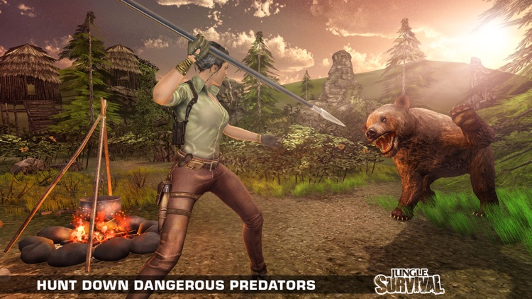 Jungle Survival Hero Escape - Wildlife Hunting screenshot-4