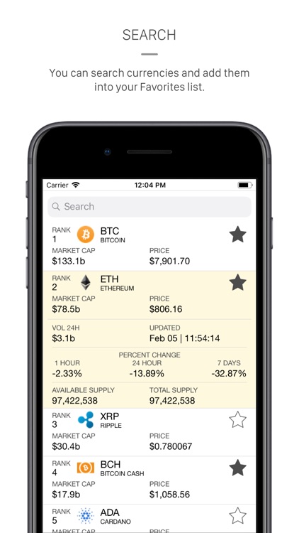 Coinvestor: Crypto Tracker by Serkan Capan