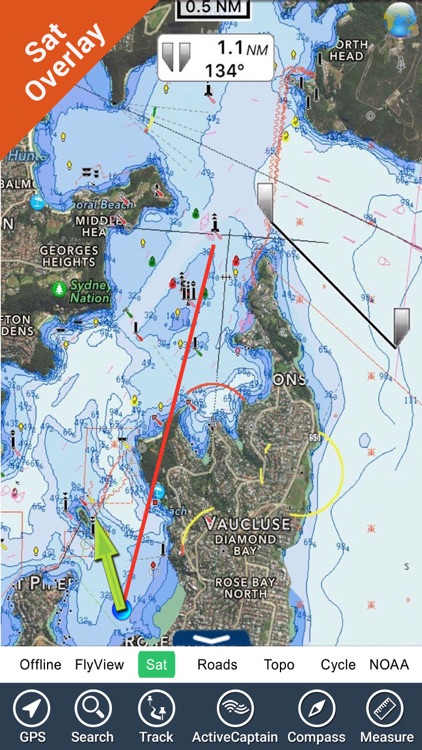 Boating Sydney nautical charts