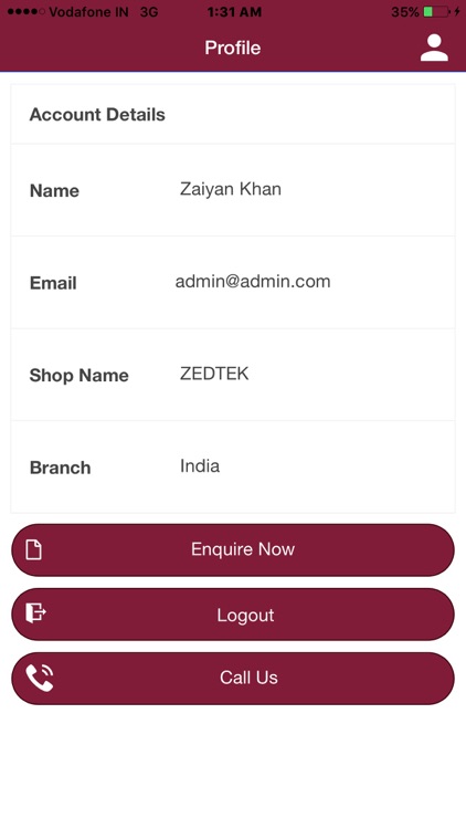 N Vogel Enquiry App screenshot-3