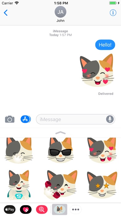 Cute Cat Emoji Stickers screenshot 3
