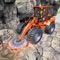 "Play rock mining & minerals extraction game and dig heavy rocks and mountains using heavy driller and heavy machinery