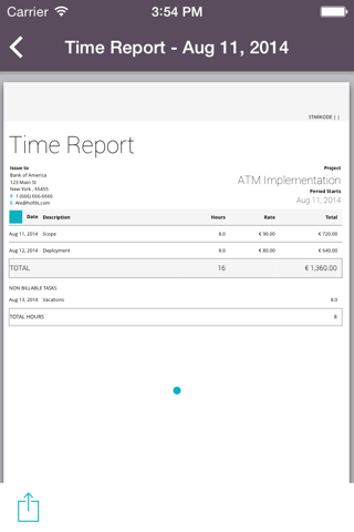 Timesheet Center screenshot 3