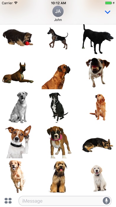 Dogs Stickers for iMessage screenshot 3