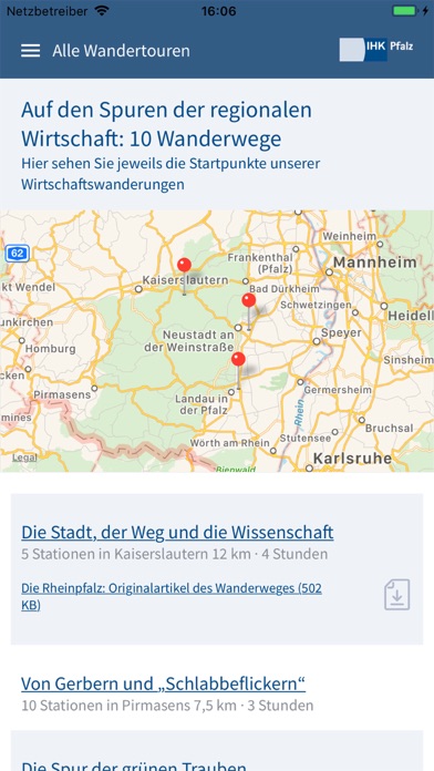 Wirtschaftswandern IHK Pfalz screenshot 3