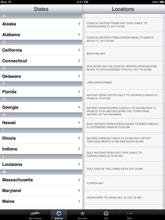 Boating Weather for iPad
