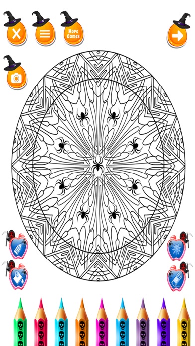 Halloween Mandala Drawing Fun screenshot 3