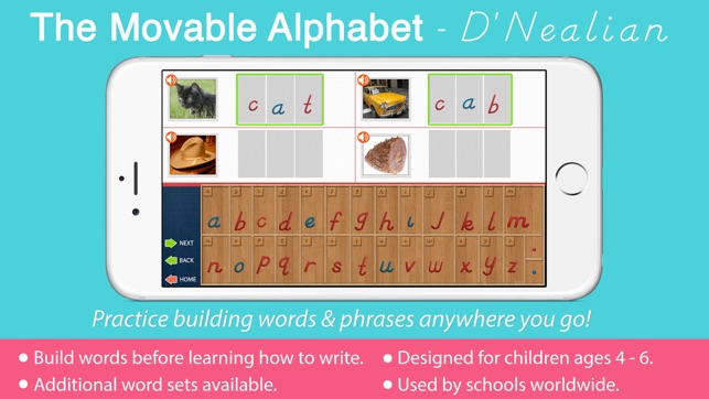 Movable Alphabet - D'Nealian