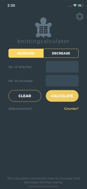 Knitting Calculator