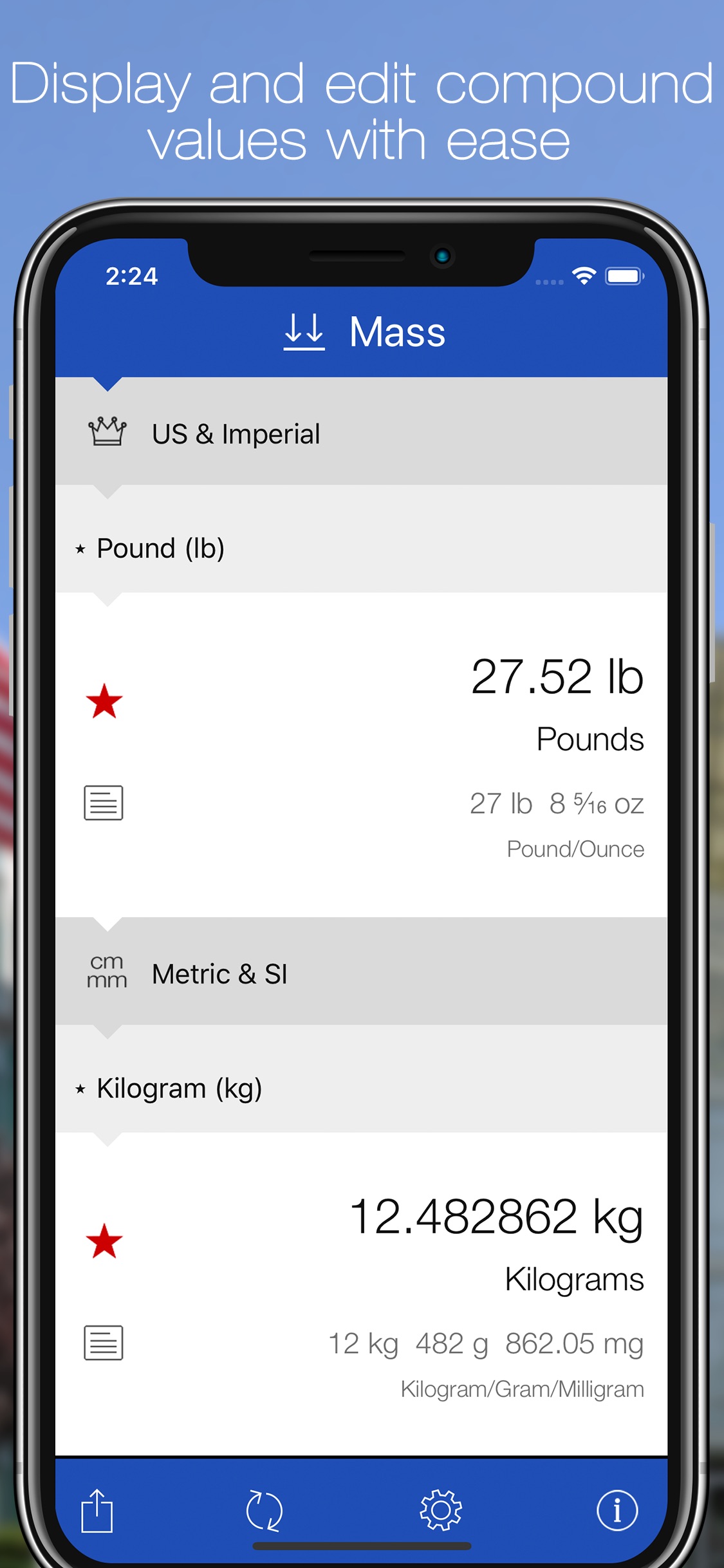 Screenshot do app Convertible: Unit Converter