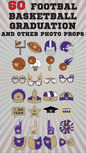 Washington Huskies PLUS Selfie Stickers(圖3)-速報App