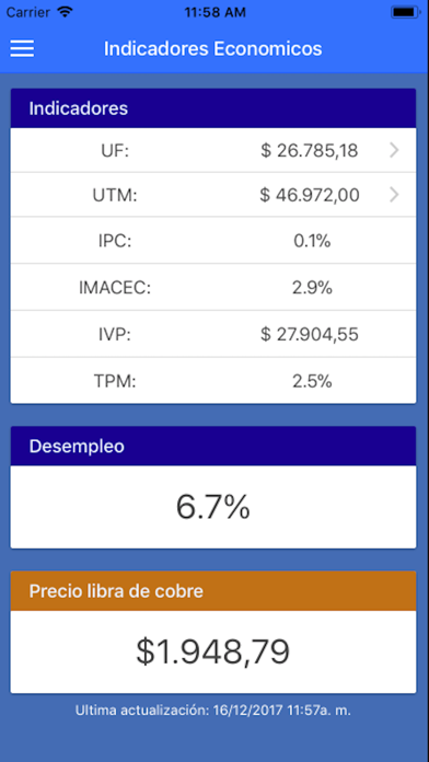 Indices Chile Pro screenshot 2