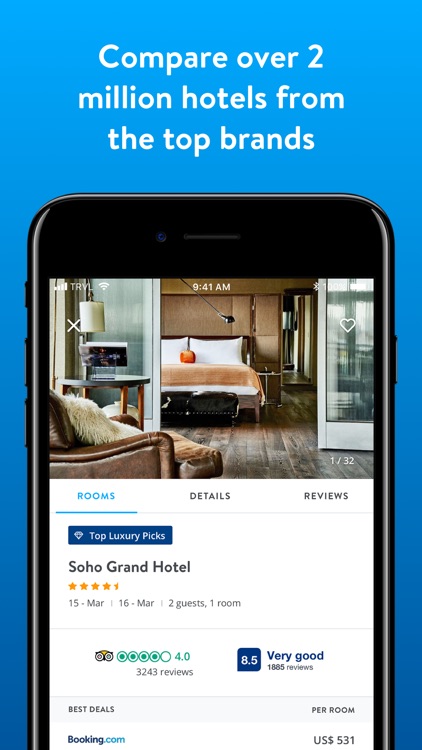 TRVL - The Hotel Booking App