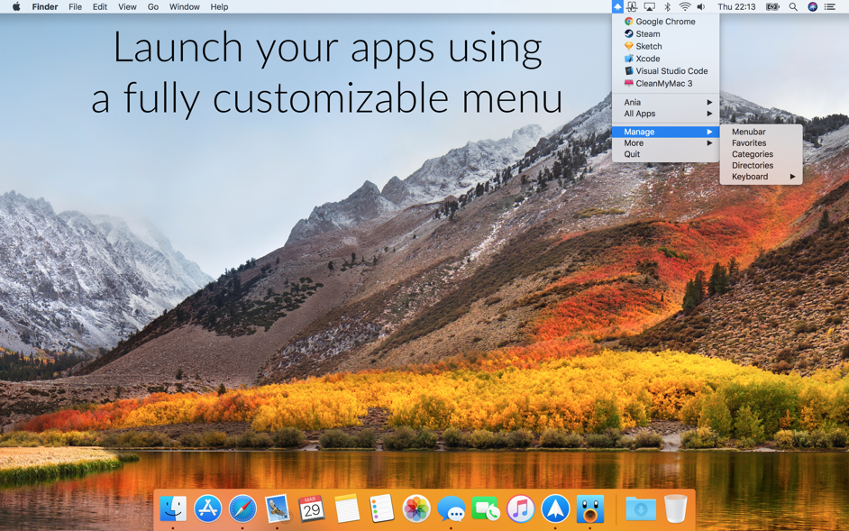 Launchy a menu bar app launcher 1 1 9 167