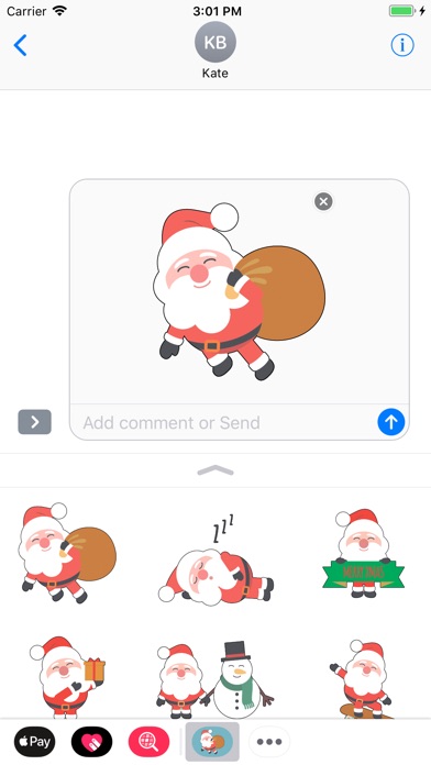Funny Santa Claus - stickers screenshot 4