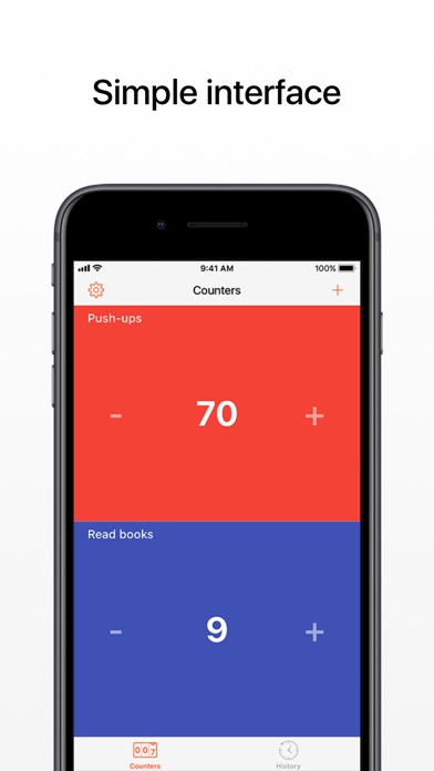 tally counter: number counters