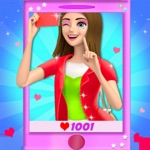 2D Superstar selfie menina Rai