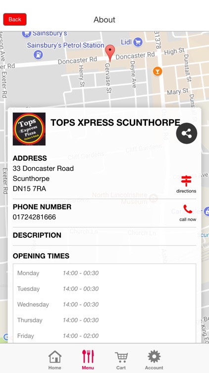 Tops Express Pizza Scunthorpe