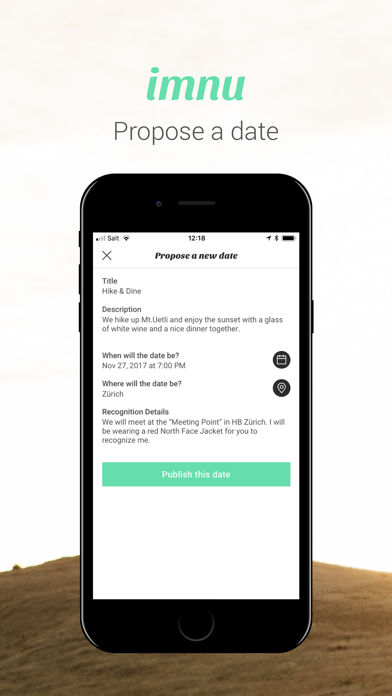 Imnu - the real date app screenshot 2