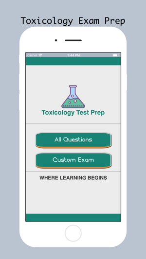 Toxicology Test Prep 2018