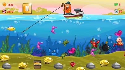 Gold miner - Fishing screenshot 2