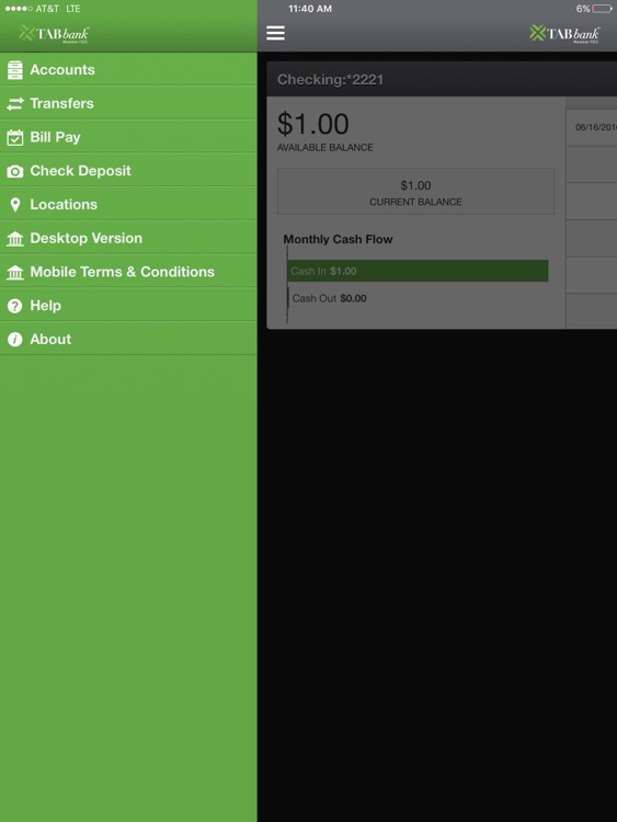 TAB Bank iPad Version