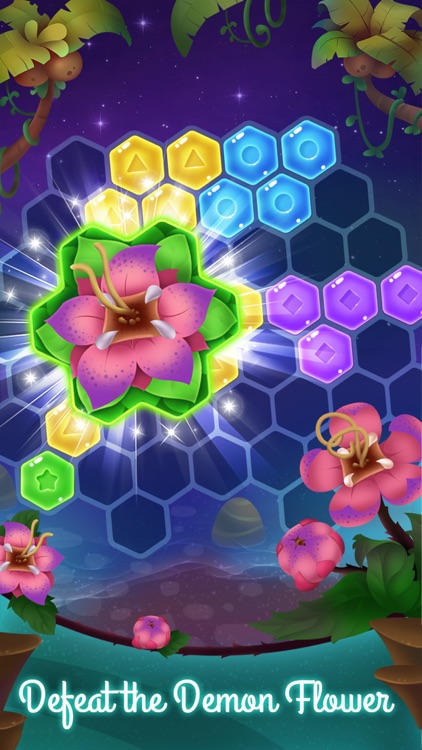 Flower Secret - Hexagon Block Puzzle screenshot-3