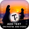 Icon Write Text on Photo and Video
