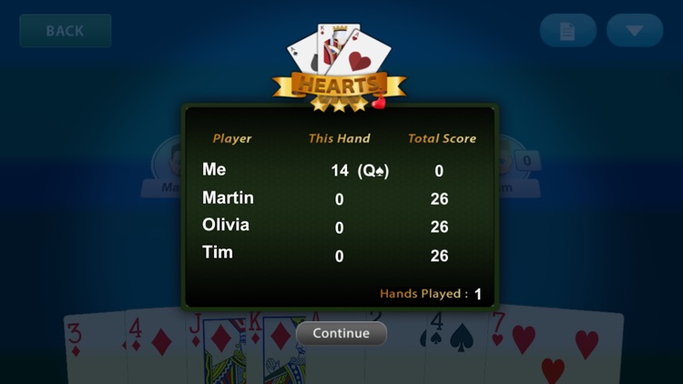 Hearts Mastery Card Game - Classic Play screenshot-3