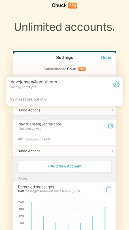 Chuck Email: Organized Mailbox screenshot-6