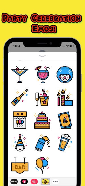 Party Celebration Emoji(圖2)-速報App