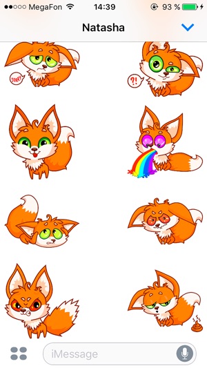 Fox - Beautiful cute stickers(圖3)-速報App