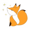 Cute Red Fox FoxMoji Sticker
