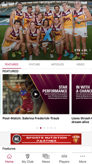 Brisbane Lions Official App(圖1)-速報App