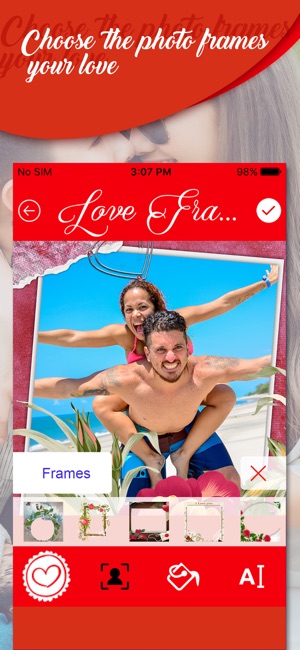 Valentine Love Couple Frame(圖2)-速報App