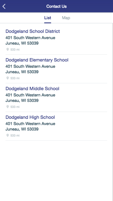 Dodgeland School District screenshot 2