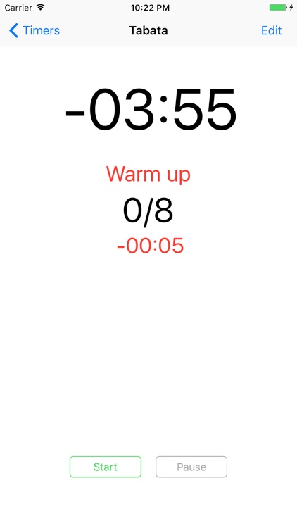gTimer - Tabata, Intervals & HIIT timer