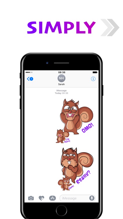 Squirrel Stickers (Wafer)