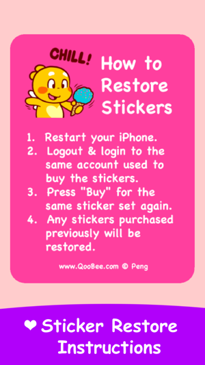 QooBee Agapi Stickers(圖1)-速報App